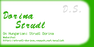 dorina strudl business card